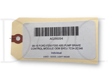 08-10 Ford F250 F350 ABS Pump Brake Control Module OEM EHCU 7C34-2C346