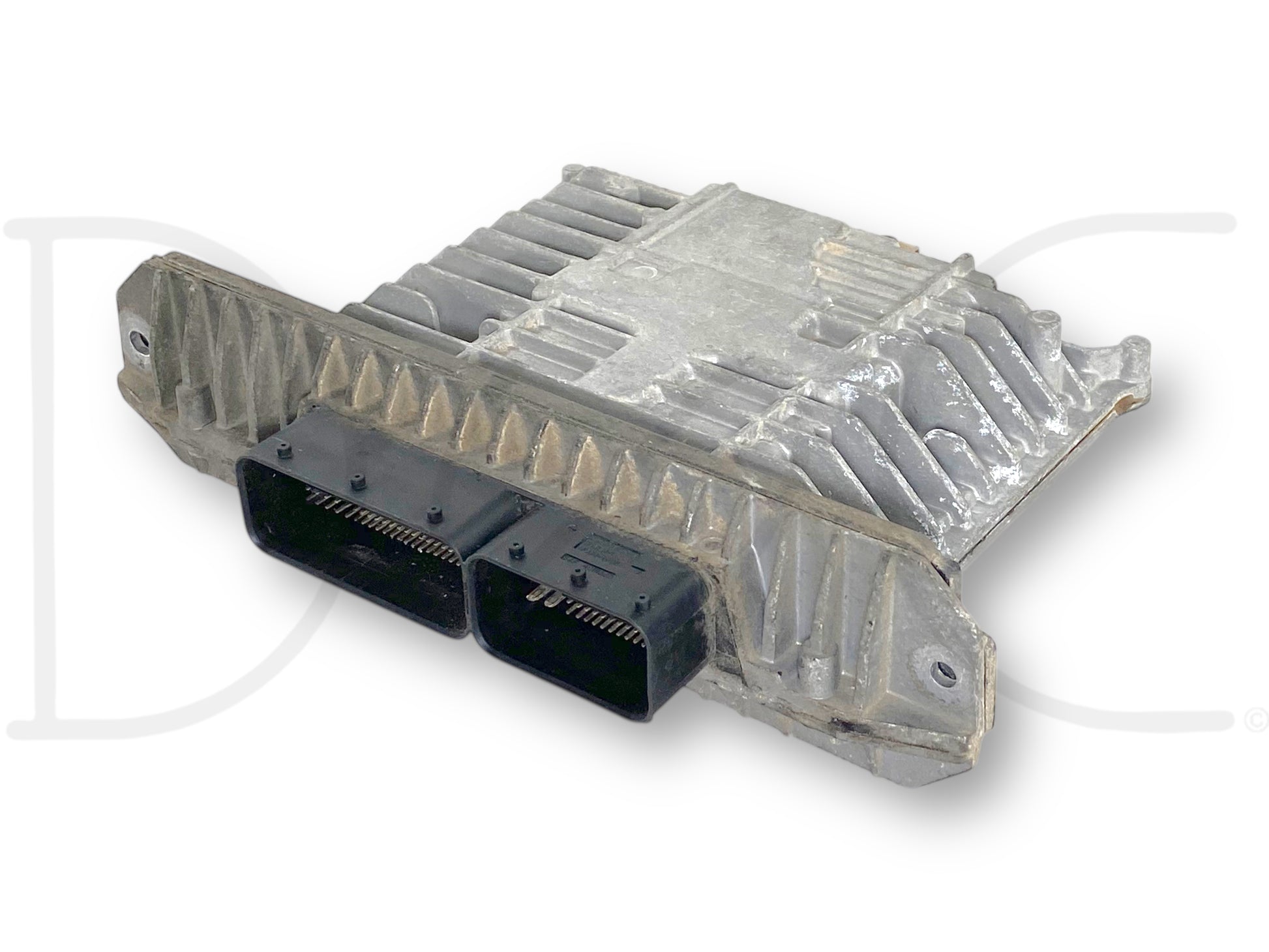 08-10 Ford F250 F350 6.4 6.4L PCM ECM ECU Engine Computer 8C3A-12A650-EBg used engine control module with light wear, compatible with 2008-2010 Ford F-250, F-350, F-450, and F-550 Super Duty trucks, featuring durable metal housing and dual connector ports.