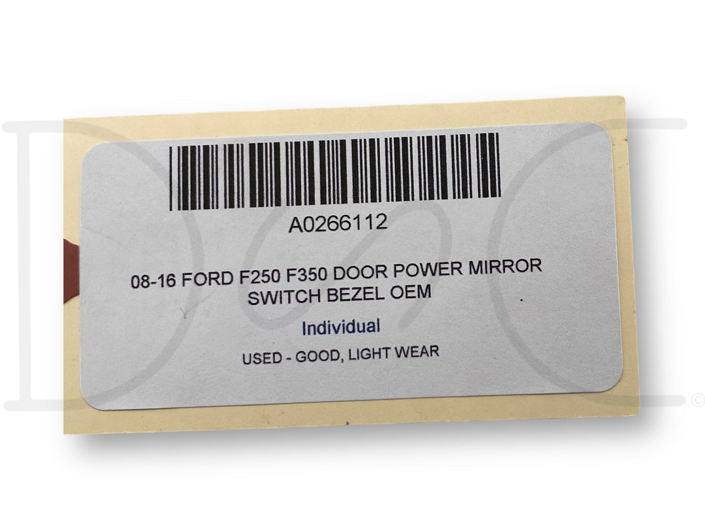 08-16 Ford F250 F350 Door Power Mirror Switch Bezel OEM