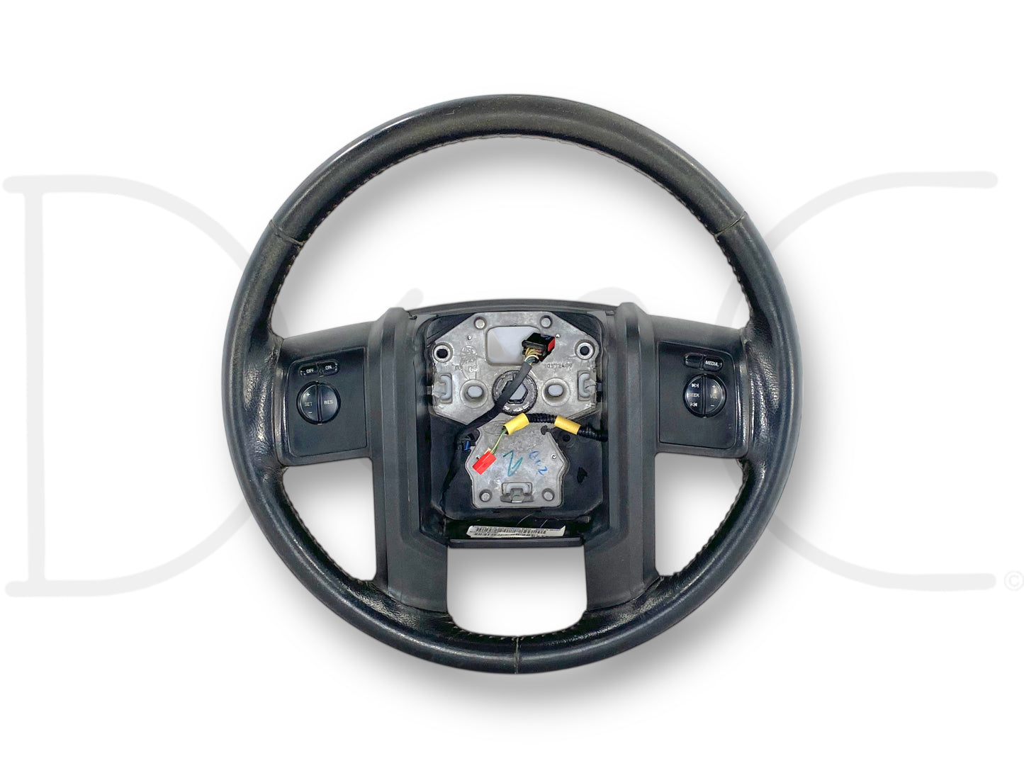 08-10 Ford F250 F350 Steering Wheel Black Leather W/ Audio & Cruise Control OEM