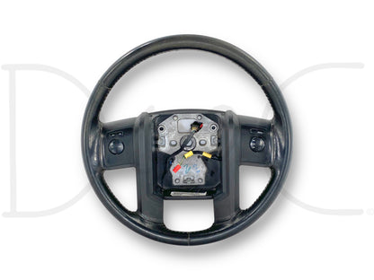 08-10 Ford F250 F350 Steering Wheel Black Leather W/ Audio & Cruise Control OEM