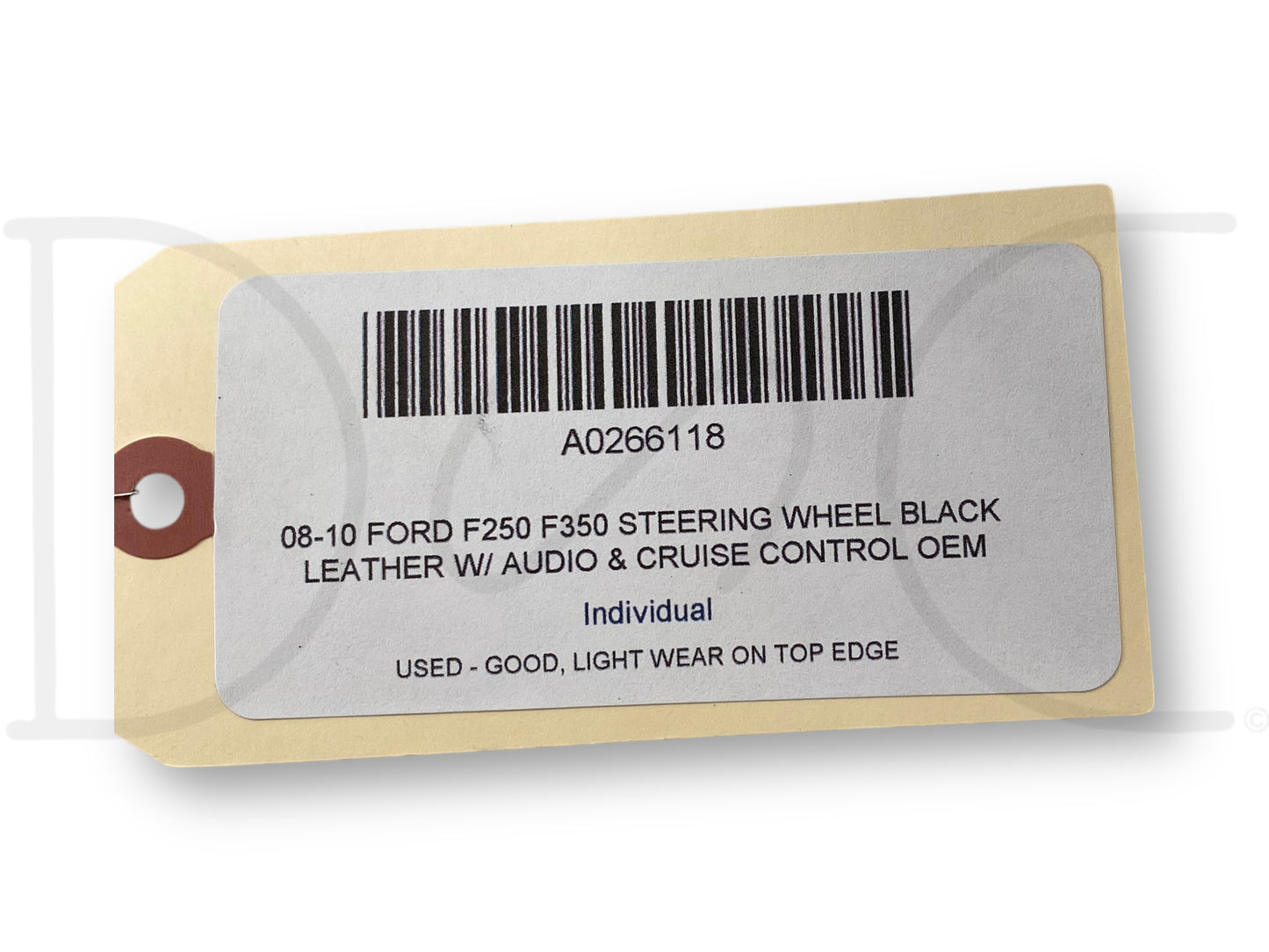 08-10 Ford F250 F350 Steering Wheel Black Leather W/ Audio & Cruise Control OEM
