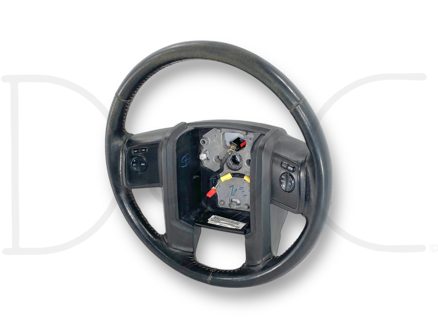 08-10 Ford F250 F350 Steering Wheel Black Leather W/ Audio & Cruise Control OEM