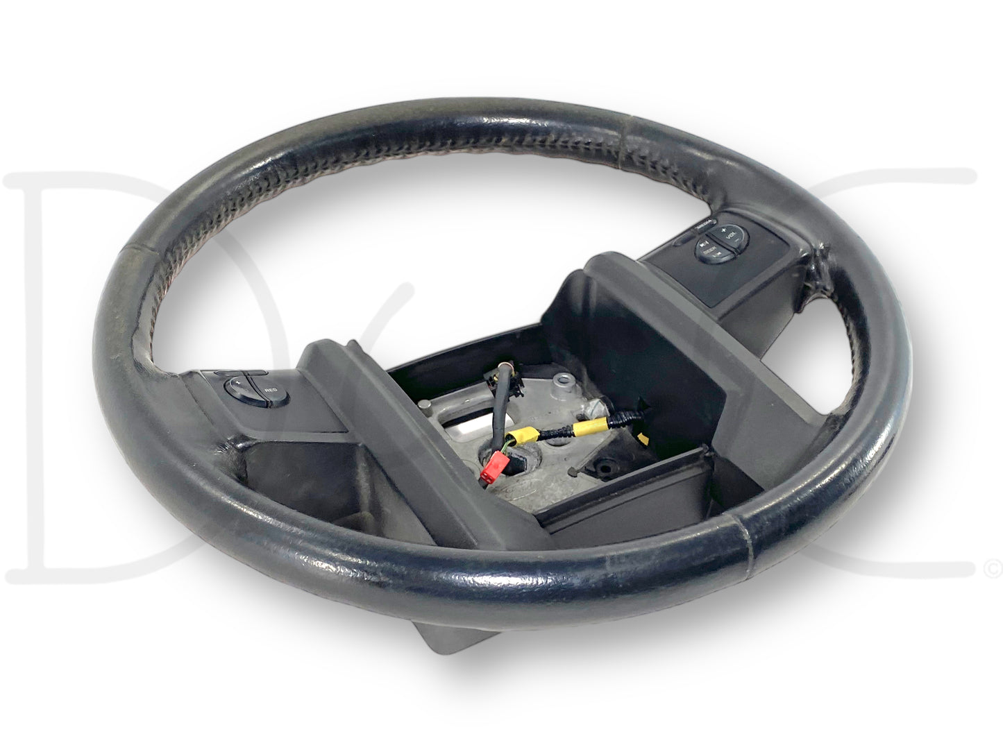 08-10 Ford F250 F350 Steering Wheel Black Leather W/ Audio & Cruise Control OEM