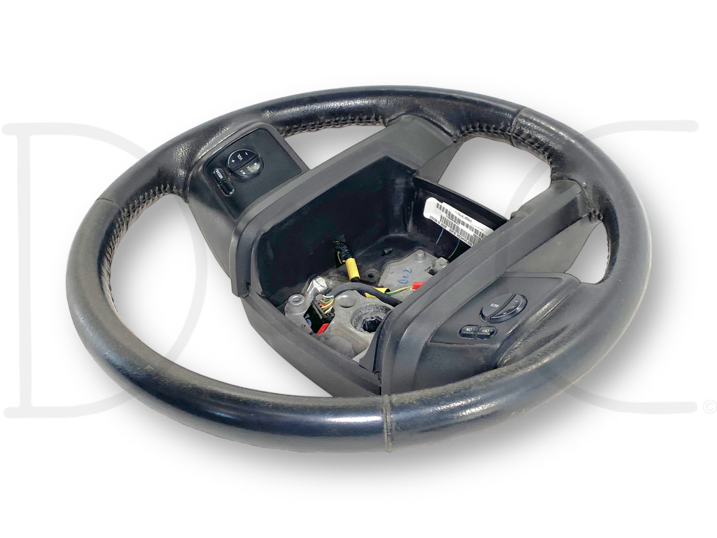 08-10 Ford F250 F350 Steering Wheel Black Leather W/ Audio & Cruise Control OEM