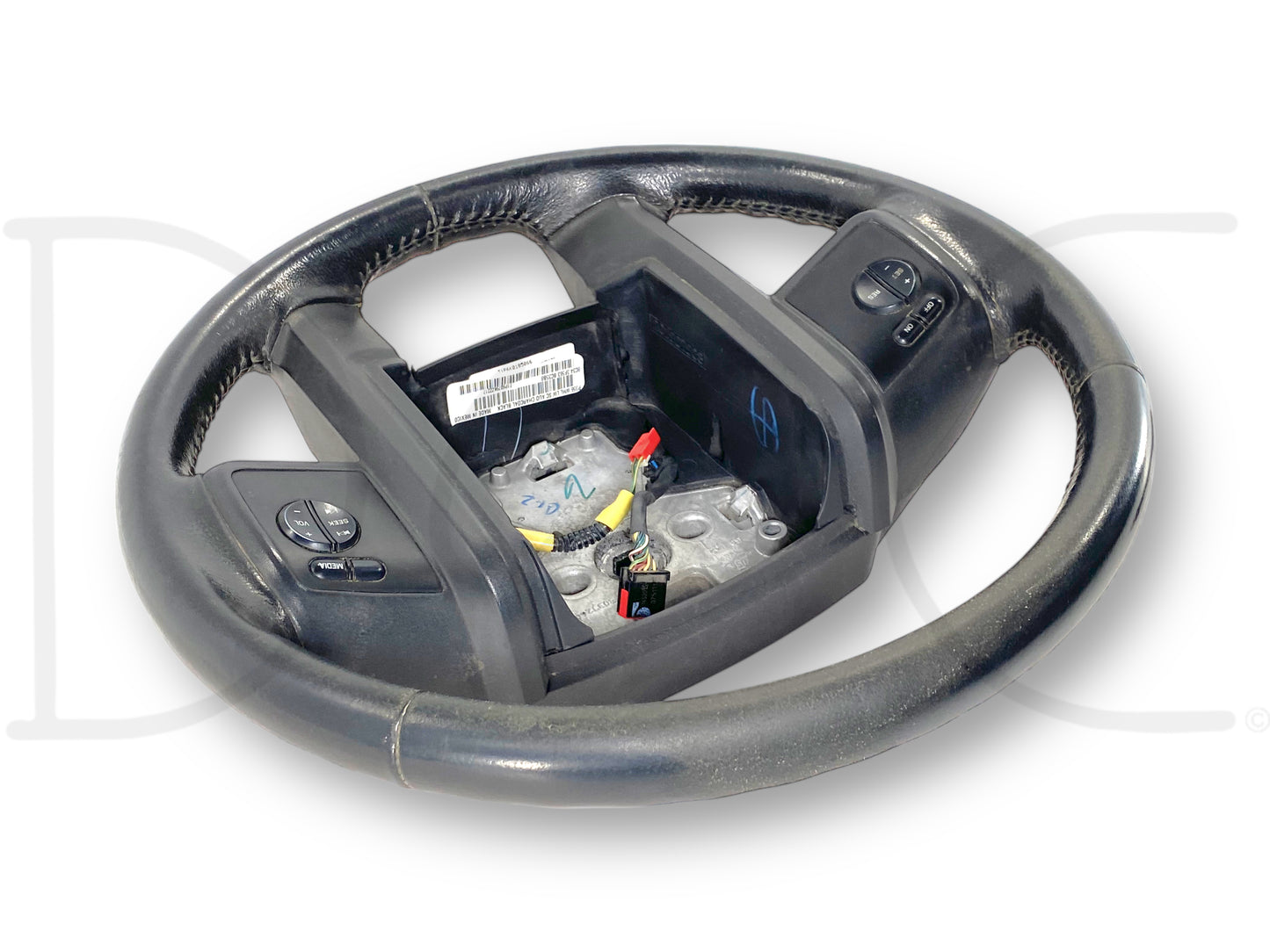 08-10 Ford F250 F350 Steering Wheel Black Leather W/ Audio & Cruise Control OEM
