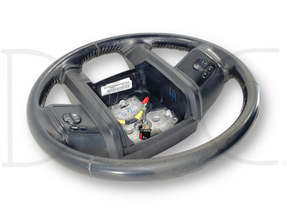 08-10 Ford F250 F350 Steering Wheel Black Leather W/ Audio & Cruise Control OEM