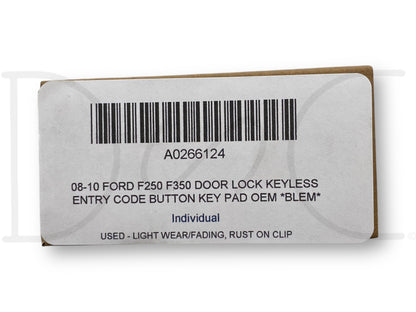 08-10 Ford F250 F350 Door Lock Keyless Entry Code Button Key Pad OEM *Blem*