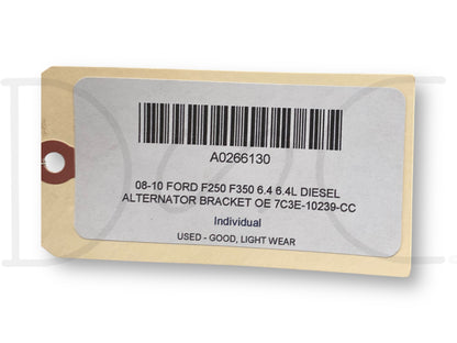 08-10 Ford F250 F350 6.4 6.4L Diesel Alternator Bracket OE 7C3E-10239-Cc