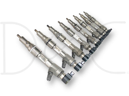 08-10 Ford F250 F350 6.4 6.4L Diesel Fuel Injector Set (8) Injectors *Cores*