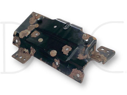 Used 08-10 Ford F250 6.4 6.4L Diesel Gpr Glow Plug Relay Controller Mount Bracket with visible surface rust and light wear, compatible with 2008-2010 Ford F-250, F-350, F-450, and F-550 Super Duty trucks, designed for secure mounting of glow plug relay components.
