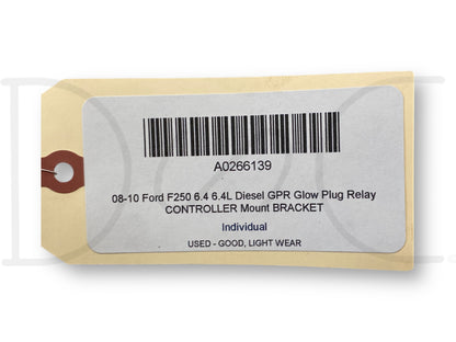 08-10 Ford F250 6.4 6.4L Diesel Gpr Glow Plug Relay Controller Mount Bracket