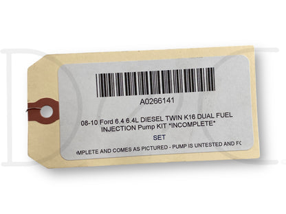 08-10 Ford 6.4 6.4L Diesel Twin K16 Dual Fuel Injection Pump Kit *Incomplete*