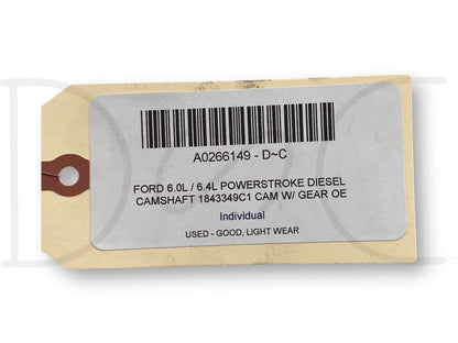 Ford 6.0L / 6.4L Powerstroke Diesel Camshaft 1843349C1 Cam W/ Gear OE