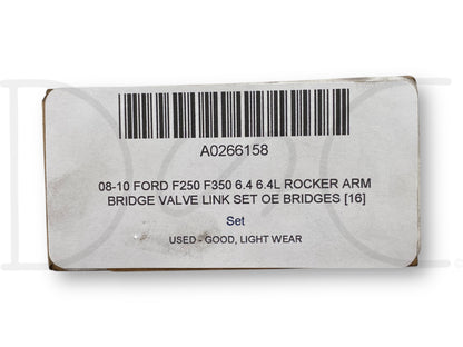 08-10 Ford F250 F350 6.4 6.4L Rocker Arm Bridge Valve Link Set OE Bridges [16]