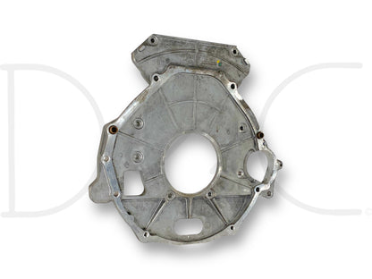 03-10 Ford F250 F350 6.0 6.4 5R110 Auto Trans Rear Engine Adapter Plate OEM used with light wear, compatible with 2003-2010 Ford Super Duty models including F-250, F-350, F-450, and F-550 diesel trucks, providing OE quality for reliable performance.