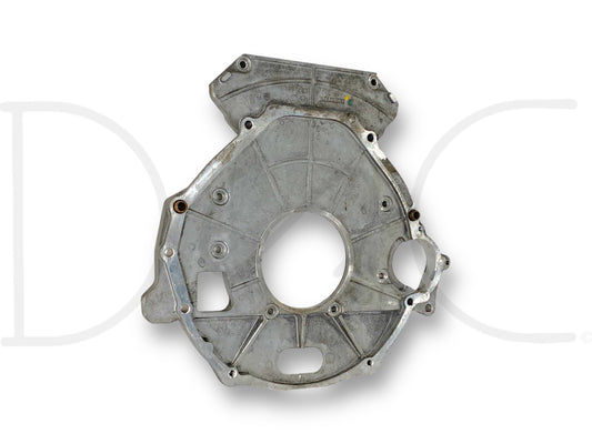 03-10 Ford F250 F350 6.0 6.4 5R110 Auto Trans Rear Engine Adapter Plate OEM used with light wear, compatible with 2003-2010 Ford Super Duty models including F-250, F-350, F-450, and F-550 diesel trucks, providing OE quality for reliable performance.
