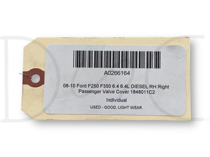 08-10 Ford F250 F350 6.4 6.4L Diesel RH Right Passenger Valve Cover 1848011C2