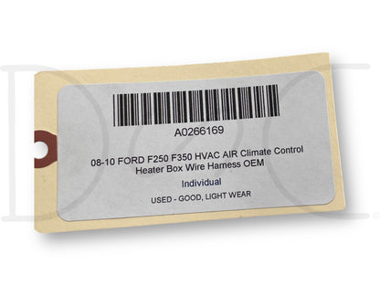 08-10 Ford F250 F350 HVAC Air Climate Control Heater Box Wire Harness OEM