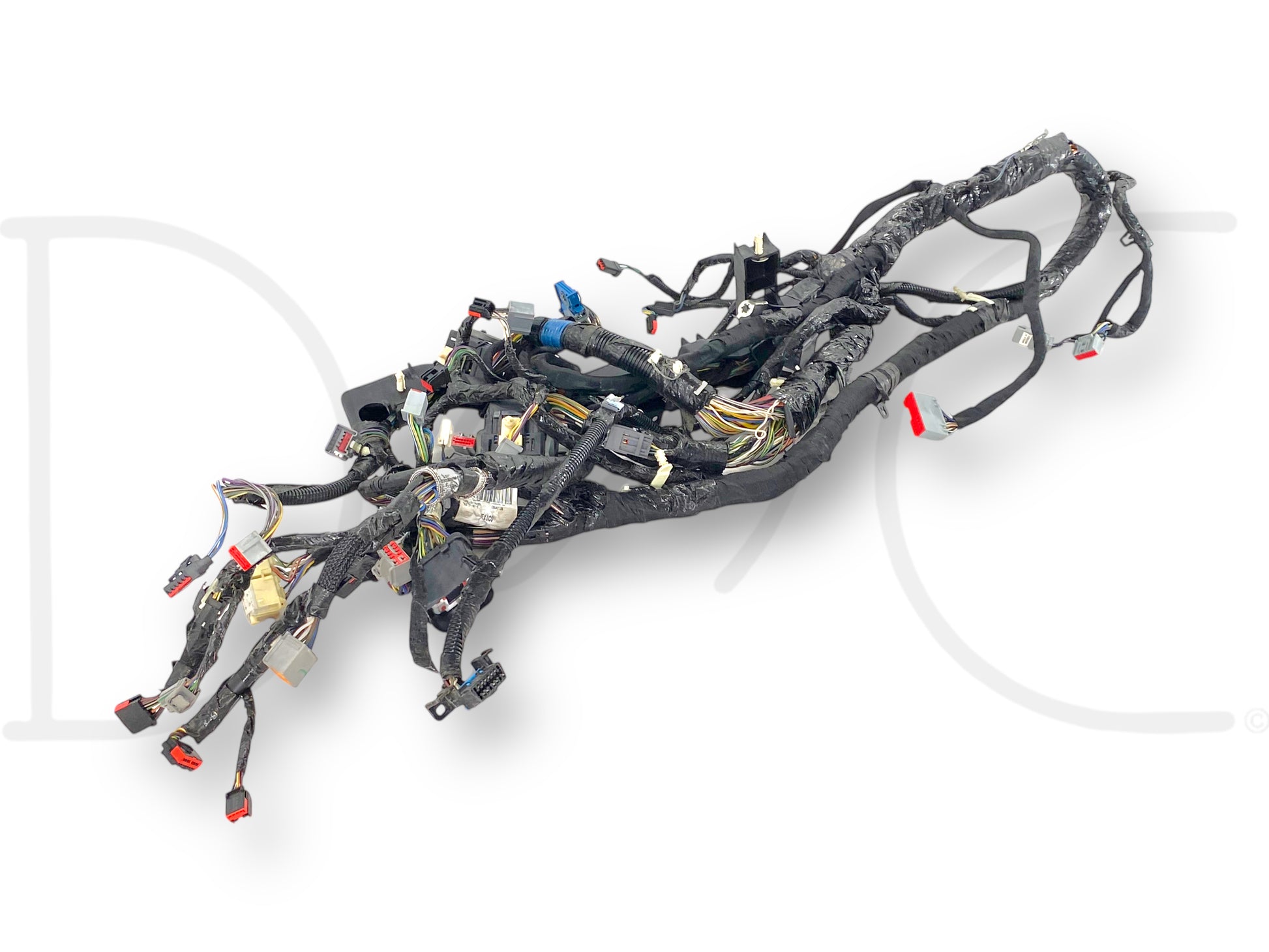 08-10 Ford F250 F350 6.4 6.4L Diesel Dash Wiring Harness 8C3T-14401-P2609 Agg, used with light wear, compatible with 2008-2010 Ford F-250, F-350, F-450, and F-550 trucks, featuring multiple connector plugs and wiring for dash electronics and powertrain integration.