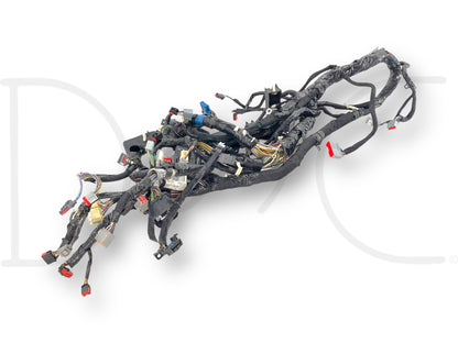 08-10 Ford F250 F350 6.4 6.4L Diesel Dash Wiring Harness 8C3T-14401-P2609 Agg, used with light wear, compatible with 2008-2010 Ford F-250, F-350, F-450, and F-550 trucks, featuring multiple connector plugs and wiring for dash electronics and powertrain integration.