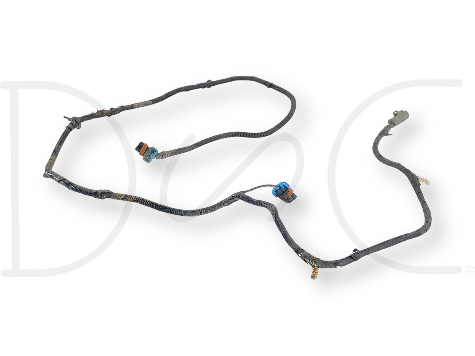 08-10 Ford F250 F350 Front Bumper Fog Light Wiring Harness 8C3T-15A211-P260F Ab used wiring harness for Ford Super Duty trucks, compatible with 2008-2010 F-250, F-350, F-450, and F-550 models, featuring OEM connectors and wiring for fog light assembly.