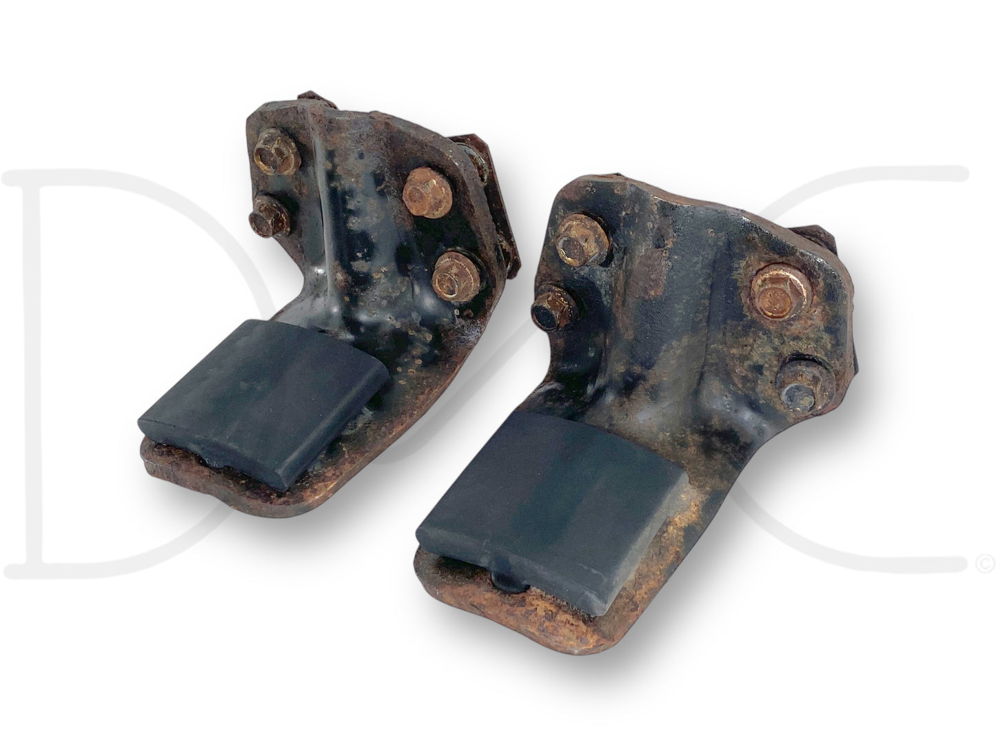 99-16 Ford F250 F350 Rear Auxiliary Leaf Spring Overload Bracket Set OE *Blem*