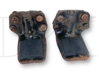 99-16 Ford F250 F350 Rear Auxiliary Leaf Spring Overload Bracket Set OE *Blem*