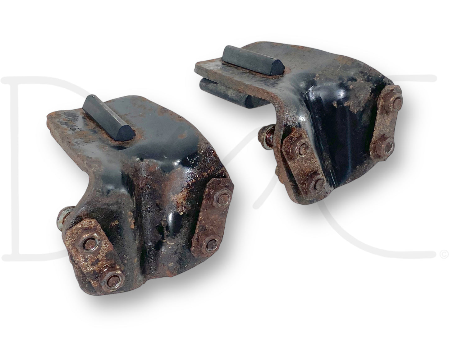 99-16 Ford F250 F350 Rear Auxiliary Leaf Spring Overload Bracket Set OE *Blem*