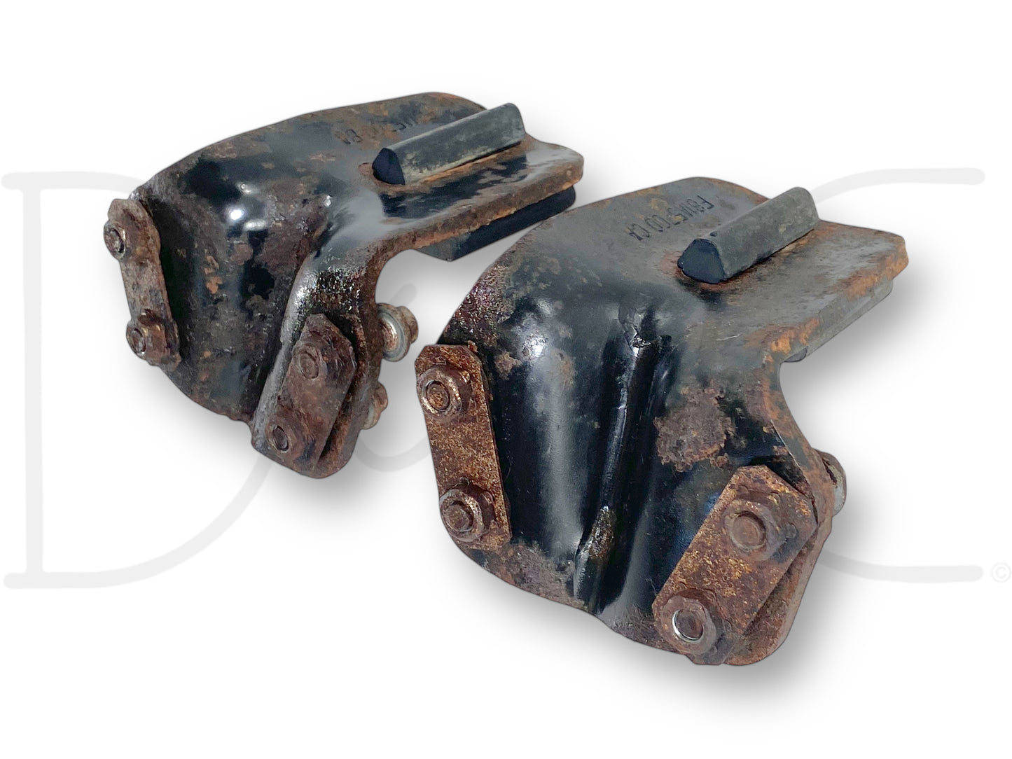 99-16 Ford F250 F350 Rear Auxiliary Leaf Spring Overload Bracket Set OE *Blem*