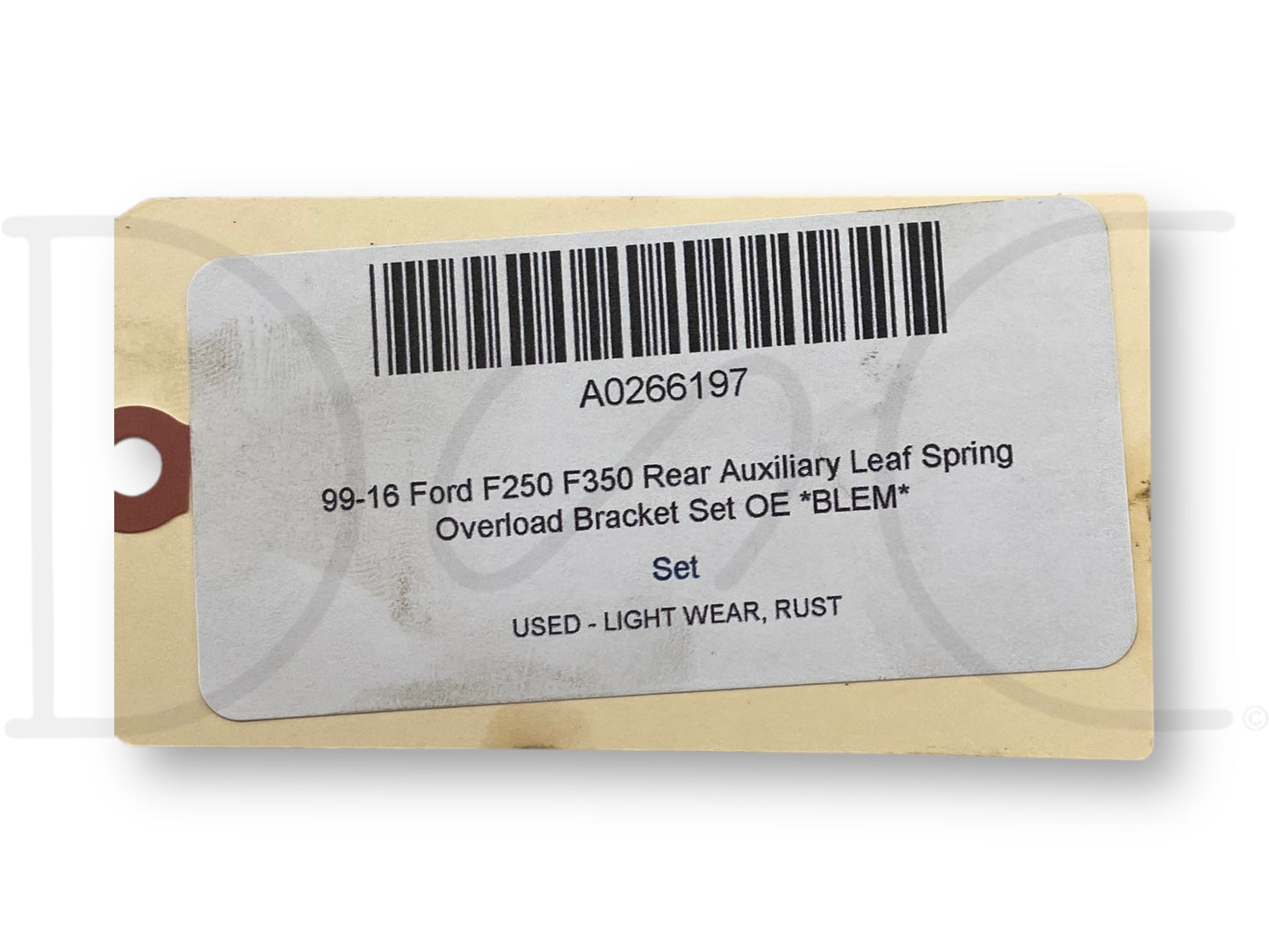 99-16 Ford F250 F350 Rear Auxiliary Leaf Spring Overload Bracket Set OE *Blem*