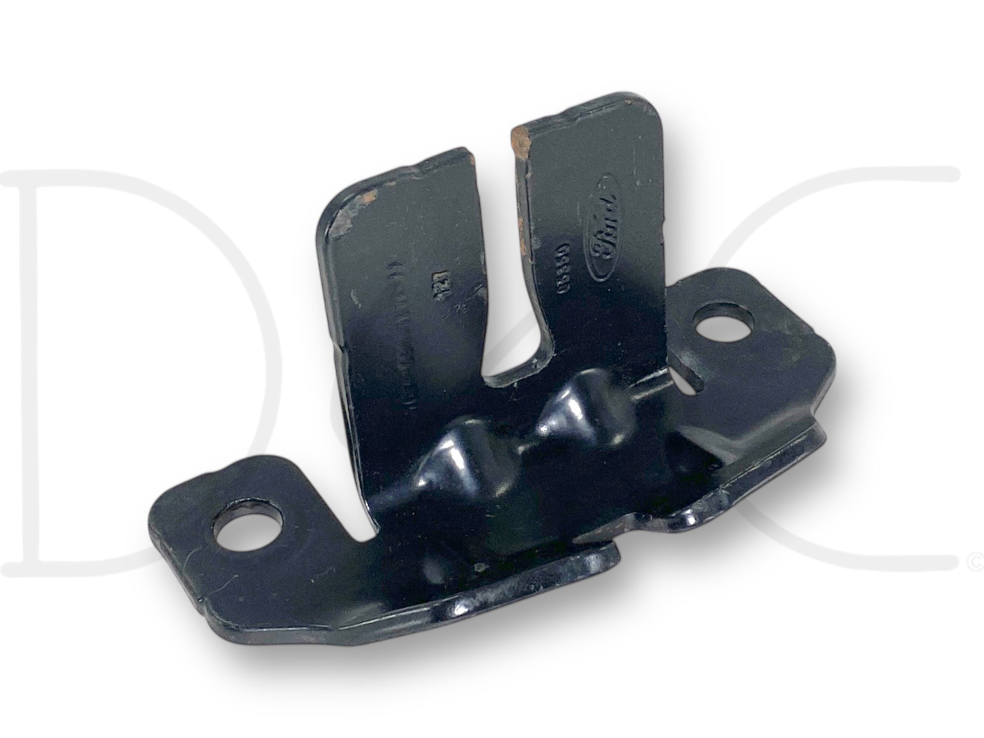 08-16 Ford F250 F350 Pickup Bed Tailgate Damper Bracket 7C34-99107B72-Aa in used good condition with light wear, compatible with 2008-2016 Ford F-250, F-350, and F-450 trucks, made of durable black metal for reliable OE replacement.