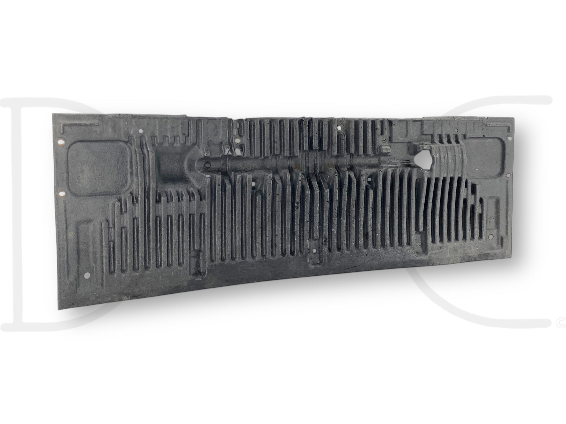 08-16 Ford F250 F350 Super Duty Step Tailgate Bed Liner Plastic Cover Panel OE, used with blemishes and worn areas near assist pole, scratched throughout, black plastic panel compatible with 2008-2016 Ford F-250, F-350, and F-450 Super Duty trucks.