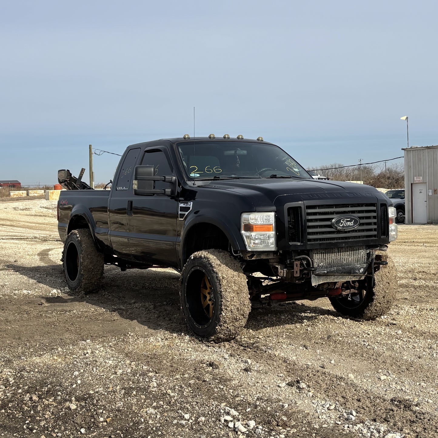 08-10 Ford F250 F350 Hood UD Black