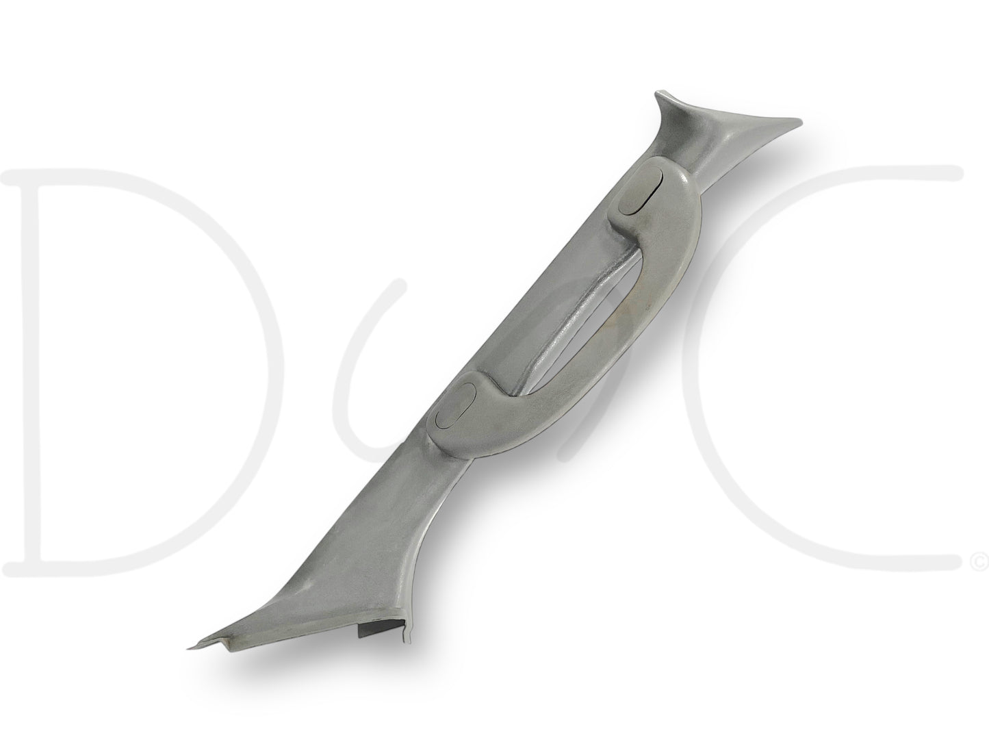 03-07 Ford F250 F350 RH Right Passenger A-Pillar Trim Grab Handle Gray OE used part with light wear, compatible with 2003-2007 Ford F-250, F-350, F-450, and F-550 trucks, suitable for 6.0L Powerstroke engines, offering OEM fit and durability.