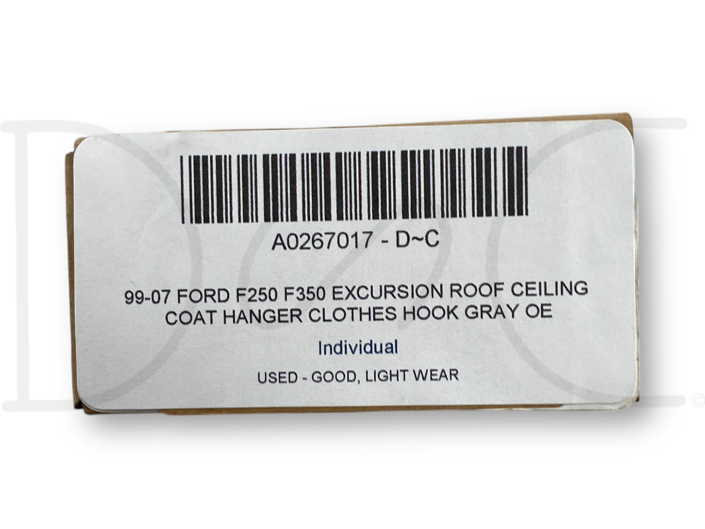 99-07 Ford F250 F350 Excursion Roof Ceiling Coat Hanger Clothes Hook Gray OE