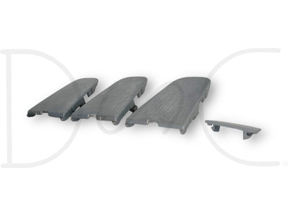 99-07 Ford F250 F350 Super Duty Dashboard Dash Bolt Cover Trim Set Gray OE