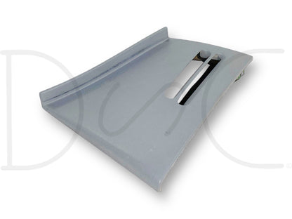 99-07 Ford F250 F350 LH Driver Dash End Cap Side Panel Defrost Vent Gray OE, used condition with light wear, compatible with 1999-2007 Ford Super Duty trucks including F250, F350, F450, F550, and Excursion models, designed for 6.0 Powerstroke engines.