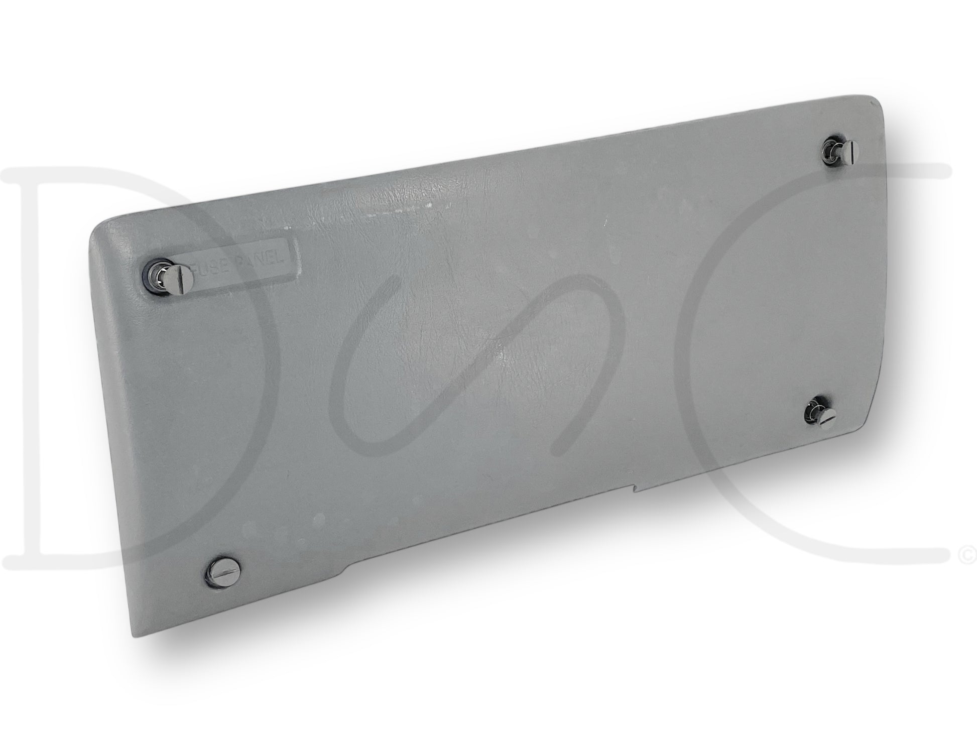 99-04 Ford F250 F350 Lower Dash Fuse Panel Cover Trim Gray OE F81B-25044F08-A, used good condition with light wear, compatible with 1999-2004 Ford F-250, F-350, F-450, F-550 trucks, fits models including 2004 Ford F-350 Lariat 6.0 Diesel 5R110 automatic 4WD.