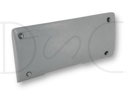 99-04 Ford F250 F350 Lower Dash Fuse Panel Cover Trim Gray OE F81B-25044F08-A, used good condition with light wear, compatible with 1999-2004 Ford F-250, F-350, F-450, F-550 trucks, fits models including 2004 Ford F-350 Lariat 6.0 Diesel 5R110 automatic 4WD.