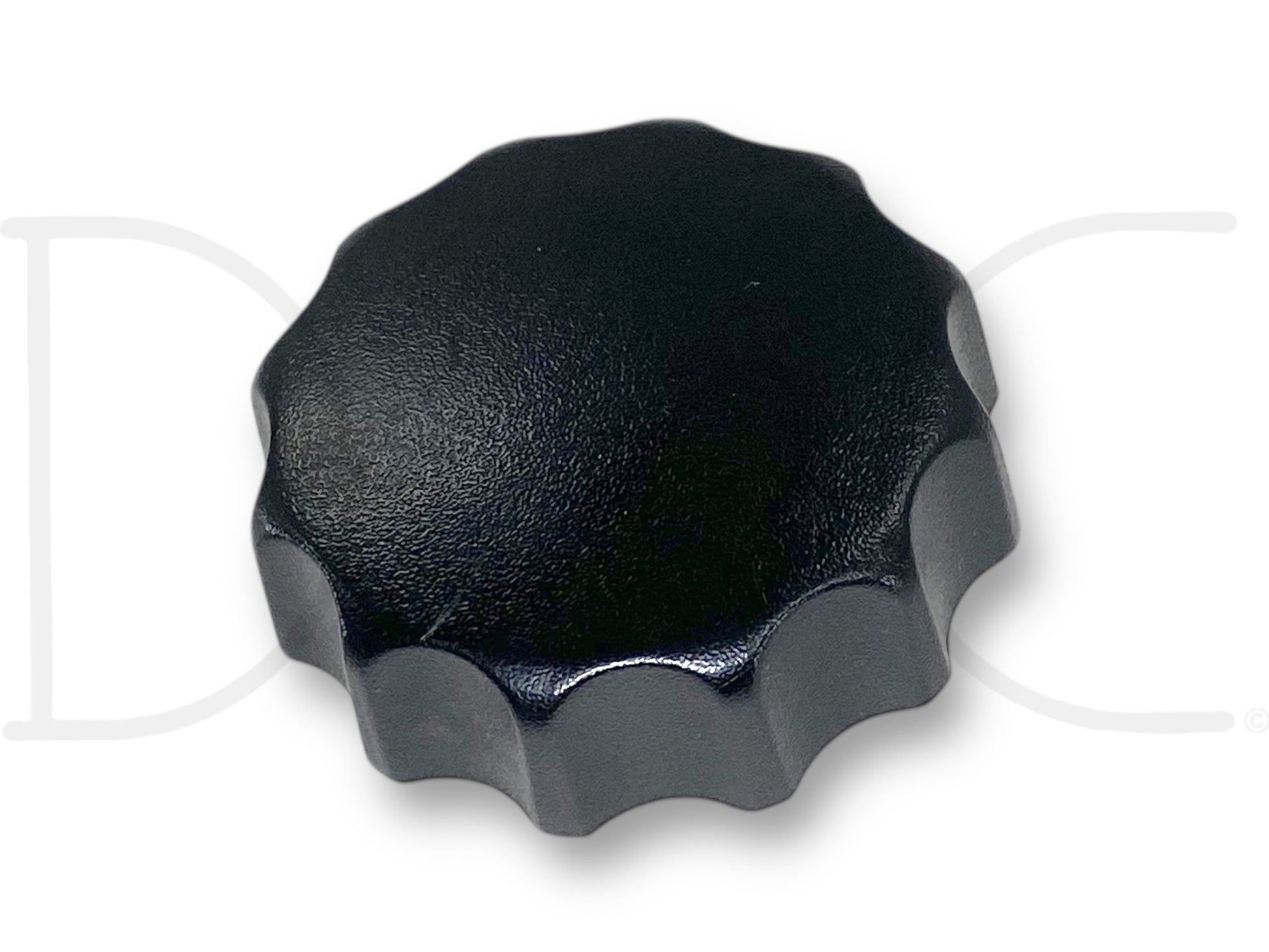 99-07 Ford F250 F350 Seat Lumbar Support Adjuster Knob OEM in used condition with light wear and scratches, made of black textured plastic, compatible with 1999–2007 Ford Super Duty trucks including F-250, F-350, F-450, and F-550 models.