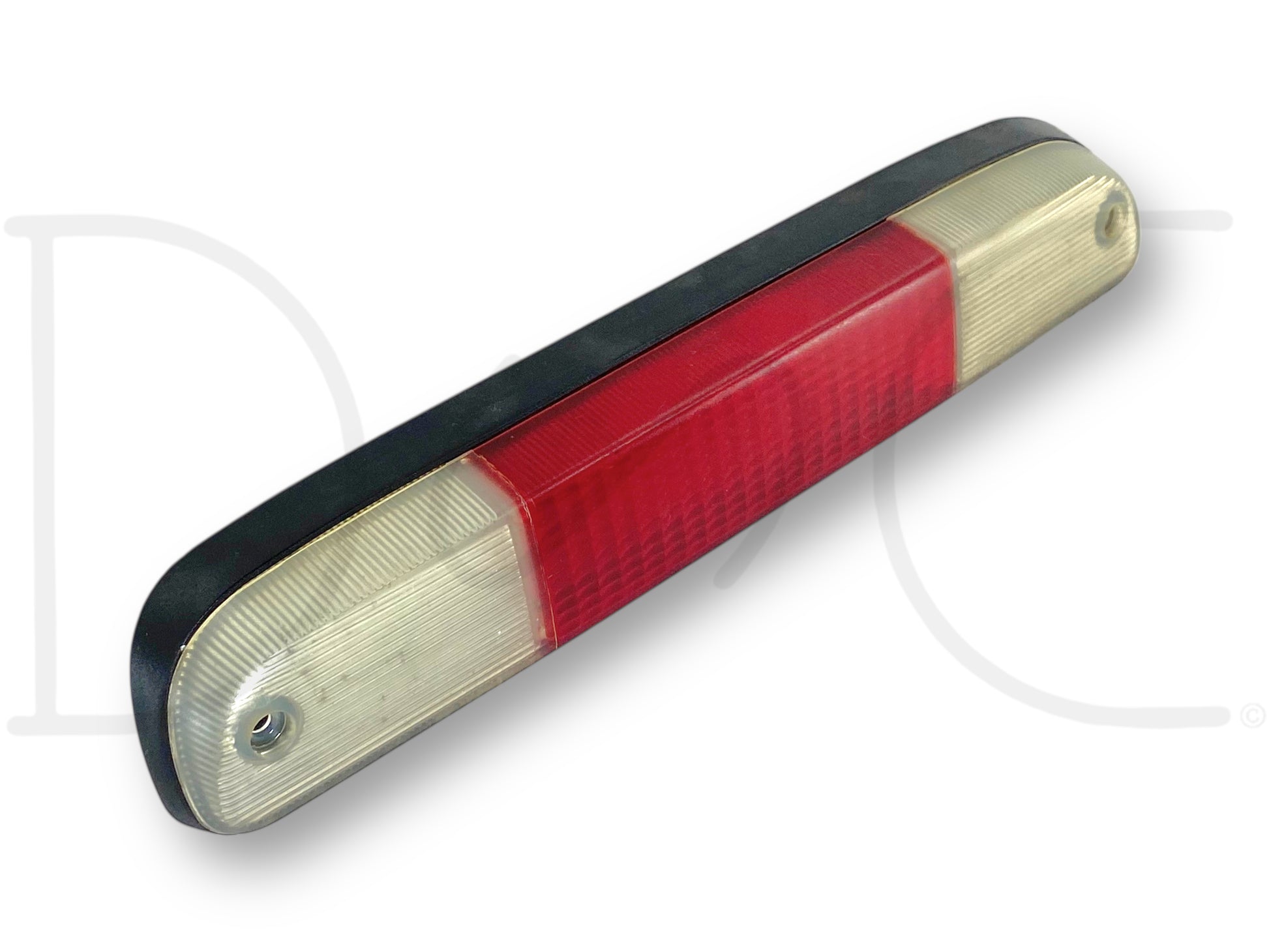 99-07 Ford F250 F350 3Rd Third Brake Light High Mount Cargo Lamp CHMSL OEM, used good condition with light wear, features red center brake light flanked by clear side markers, compatible with 1999-2007 Ford F-250, F-350, F-450, and F-550 Super Duty trucks.
