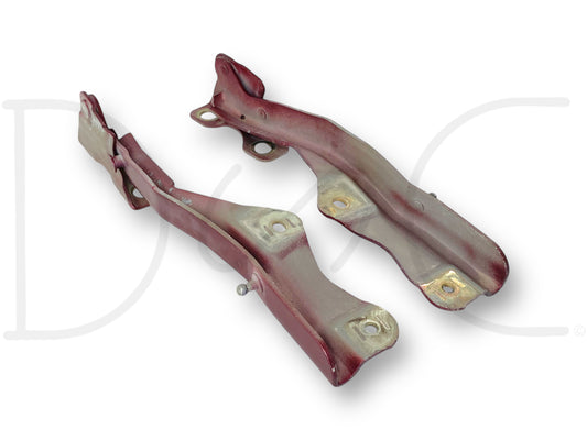 99-07 Ford F250 F350 Super Duty Hood Hinge Set Red Hood Hinges OE RH LH Pair