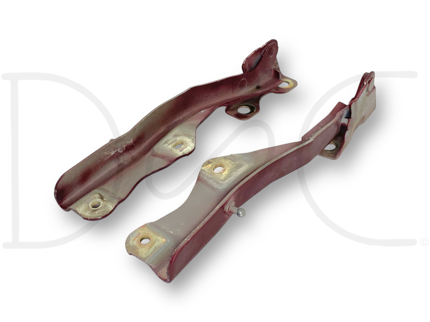 99-07 Ford F250 F350 Super Duty Hood Hinge Set Red Hood Hinges OE RH LH Pair
