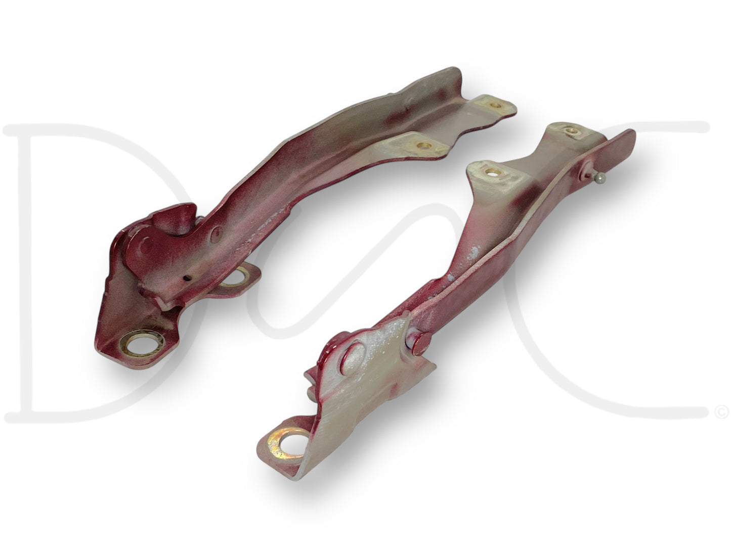 99-07 Ford F250 F350 Super Duty Hood Hinge Set Red Hood Hinges OE RH LH Pair