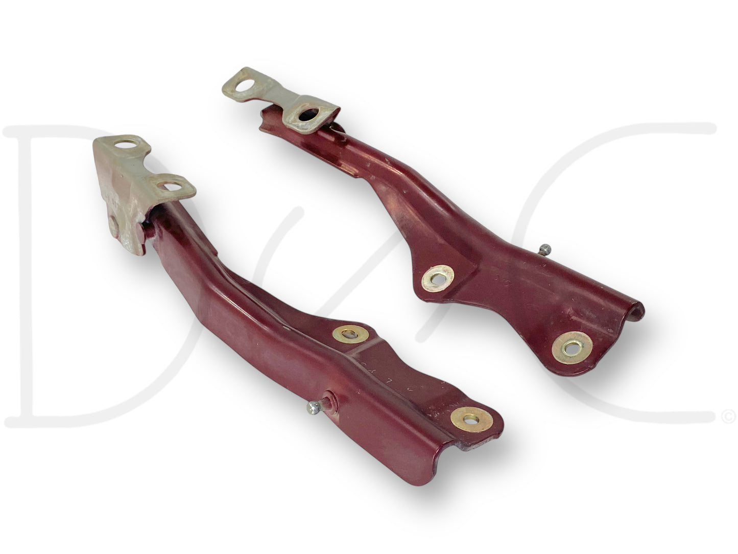 99-07 Ford F250 F350 Super Duty Hood Hinge Set Red Hood Hinges OE RH LH Pair