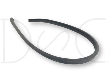 99-07 Ford Excursion F250 F350 Hood To Cowl Weatherstripping Seal Weather Strip made from durable rubber, used condition with light wear, compatible with 1999-2007 Ford Excursion, F-250, F-350, F-450, and F-550 Super Duty trucks, ideal for sealing hood to cowl areas.