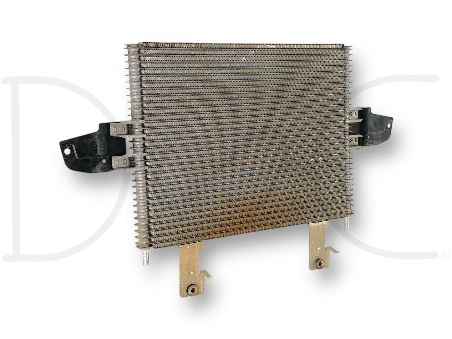 03-04 Ford F250 F350 6.0 6.0L Transmission Trans Cooler 5R110 4C34-7A095-Ca used transmission cooler with light wear, removed from 2004 Ford F-350 Lariat 6.0 Diesel 5R110 automatic transmission, compatible with 2003-2004 Ford F-250, F-350, F-450, and F-550 Super Duty models.