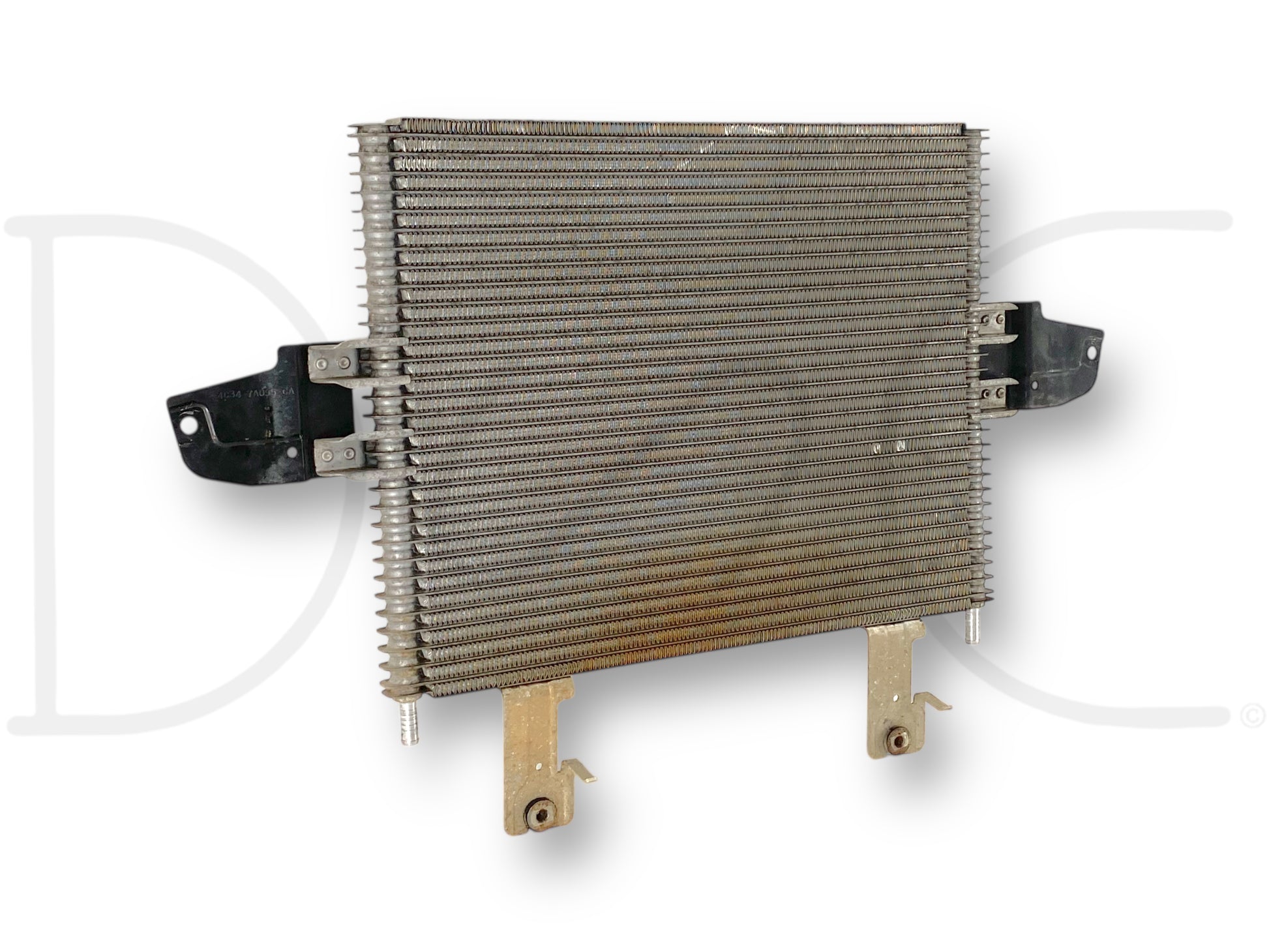 03-04 Ford F250 F350 6.0 6.0L Transmission Trans Cooler 5R110 4C34-7A095-Ca used transmission cooler with light wear, removed from 2004 Ford F-350 Lariat 6.0 Diesel 5R110 automatic transmission, compatible with 2003-2004 Ford F-250, F-350, F-450, and F-550 Super Duty models.