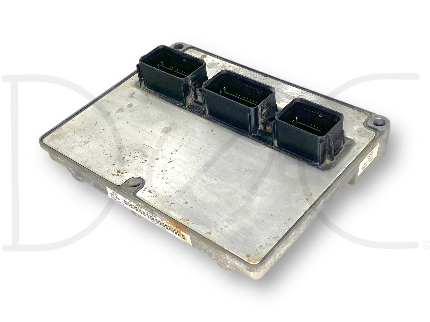 2004 Ford F250 F350 6.0 6.0L PCM ECM ECU Engine Computer 4C3A-12A650-Atg used engine control module with light wear, compatible with 2004 F-250, F-350, F-450, and F-550 diesel models, featuring three black connector ports.